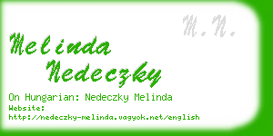 melinda nedeczky business card